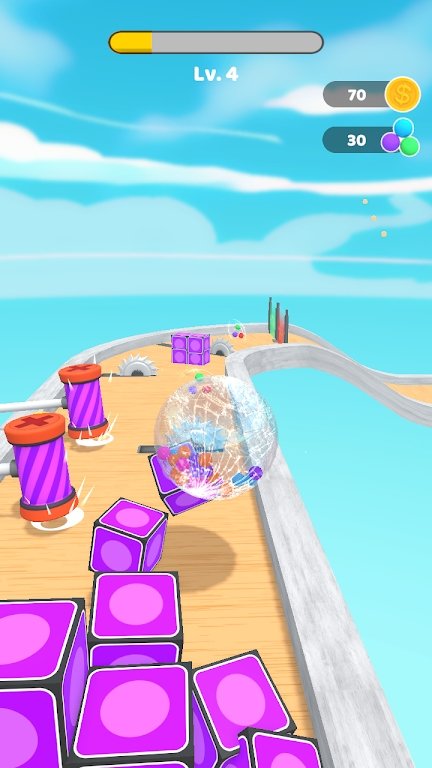 透明玻璃球跑酷Glass Ball图1